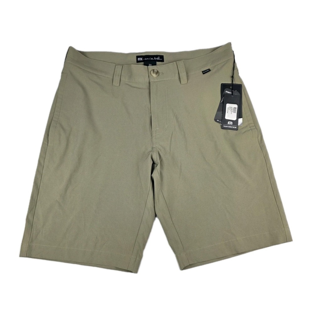 Travis Mathew Carlsbad Shorts Golf Shorts 30 light Khaki Stripe Performance New